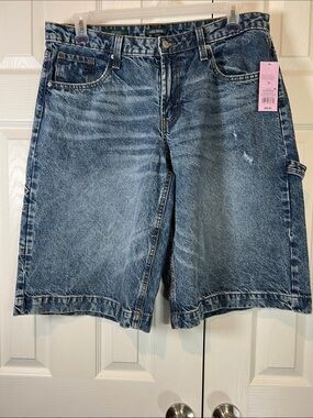 Wild Fable - Washed Blue Low-Rise Baggy ShortsSize 10